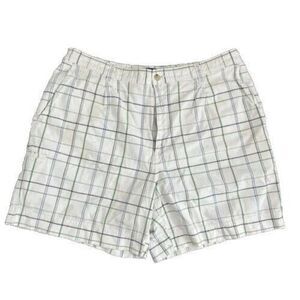 SaddleBred Men's Size‎ 38 Shorts Cotton Plaid Chino Pockets Half Elastic Waist